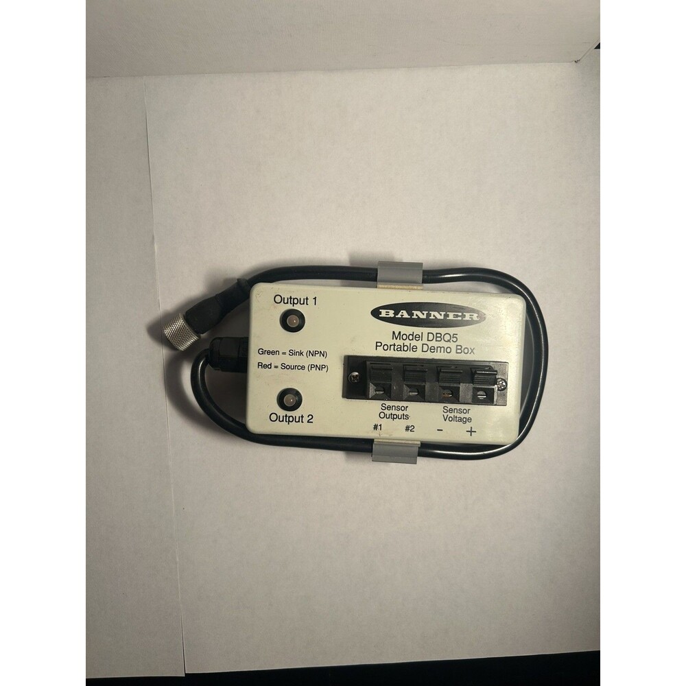 Banner DBQ5 Portable Demo Box Photo Eye/Prox Tester, NPN/PNP